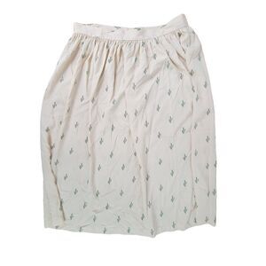 Anthropologie Christine Alcalay Cacti Midi Skirt Western Boho Preppy Womens Lrg